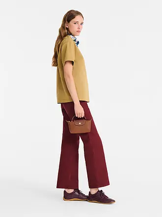 LONGCHAMP | Le Pliage Original Pochette mit Henkel, Cognac | braun